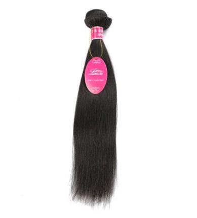 Real Human Hair Straight Wave Extensions – Natural Color Weave Bundles & Wig Hair Curtain