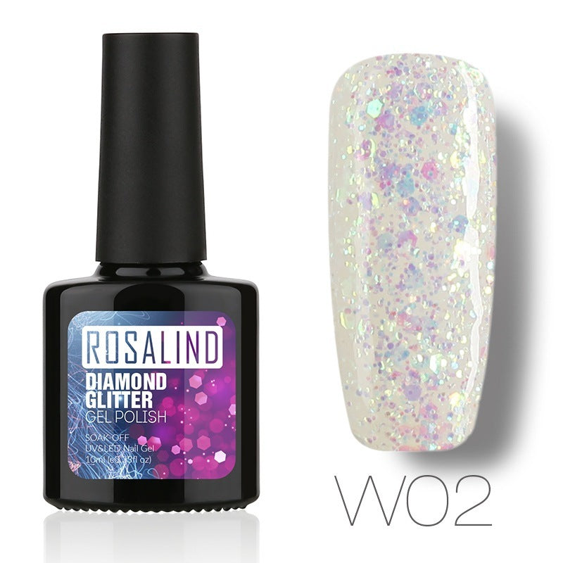 Diamond Nail Gel – Shiny Long-Lasting UV/LED Gel Polish for Sparkling Nail Art