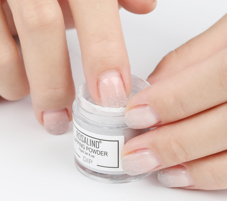Nail Polish Powder for Natural Nails – Easy Dip & Rub Pigment for DIY Manicure & Nail Art