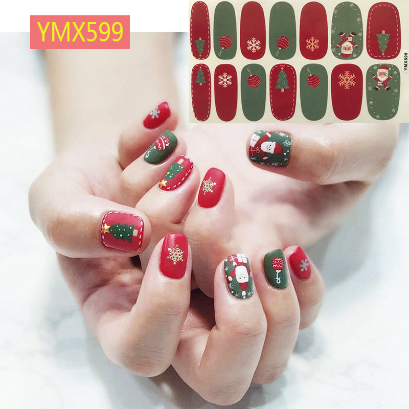 Christmas Nail Stickers – Festive Holiday Nail Art Decals for DIY & Professional Manicure
