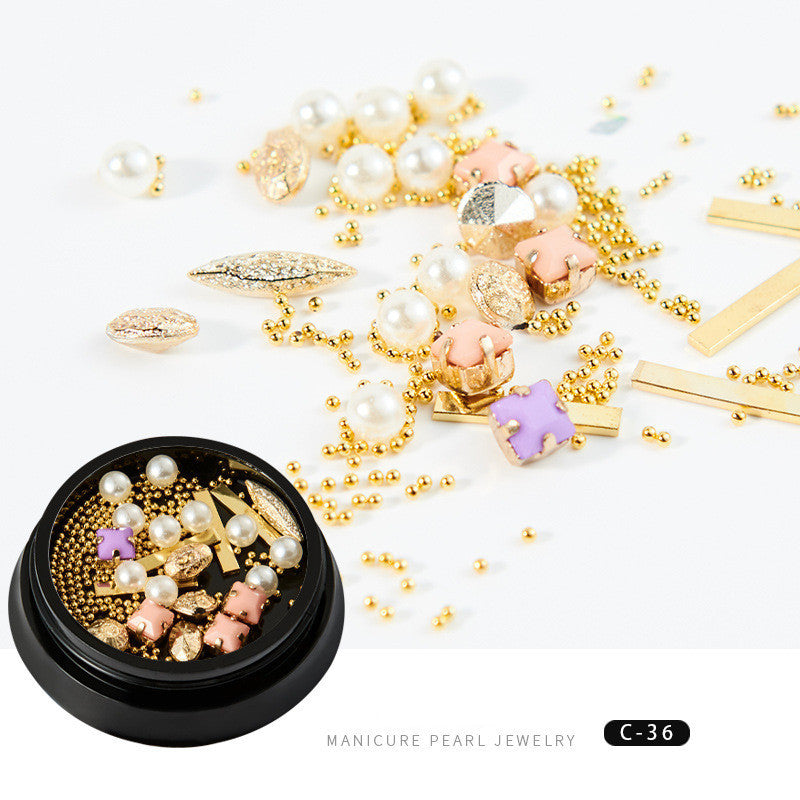 Copper Round Rivets & Sequins – Xingyue Nail Drill Ornaments for DIY Acrylic & Gel Nail Art