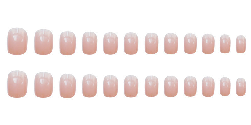 Jelly Powder False Nails – Soft Translucent Press-On Tips for DIY & Salon Manicure