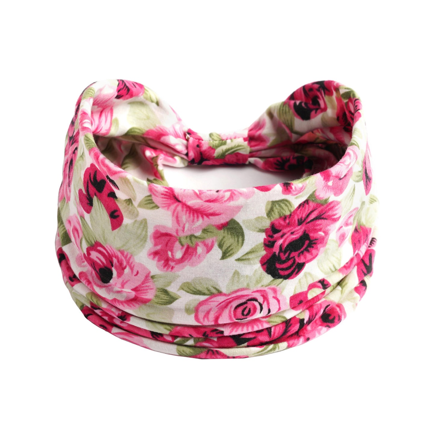Bohemian Yoga Sports Headband – Cashew Print, Sweat-Absorbent & Non-Slip Elastic Hairband