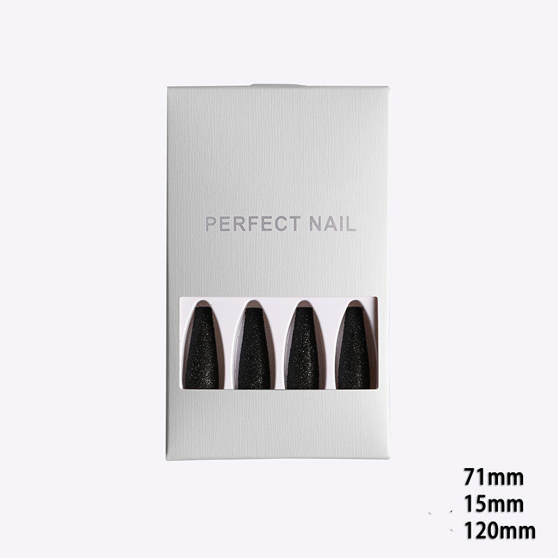 Finished Nail Art Set – Glitter Sugar Snow Powder Wearable Press-On Nails for DIY & Salon