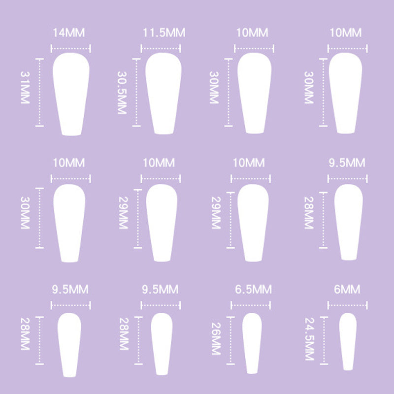 Detachable Artistic Press-On Nails – Reusable False Fingernails with Tips for Salon-Quality Manicure at Home