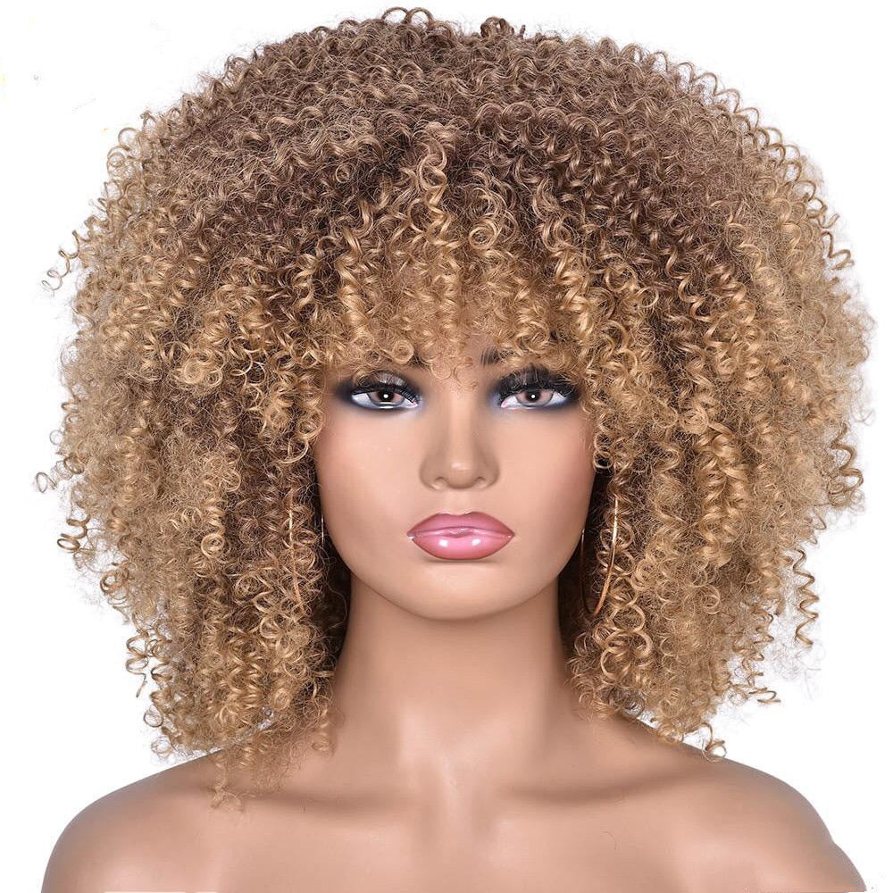Short Curly Wig for Women – European & American Fashion Style