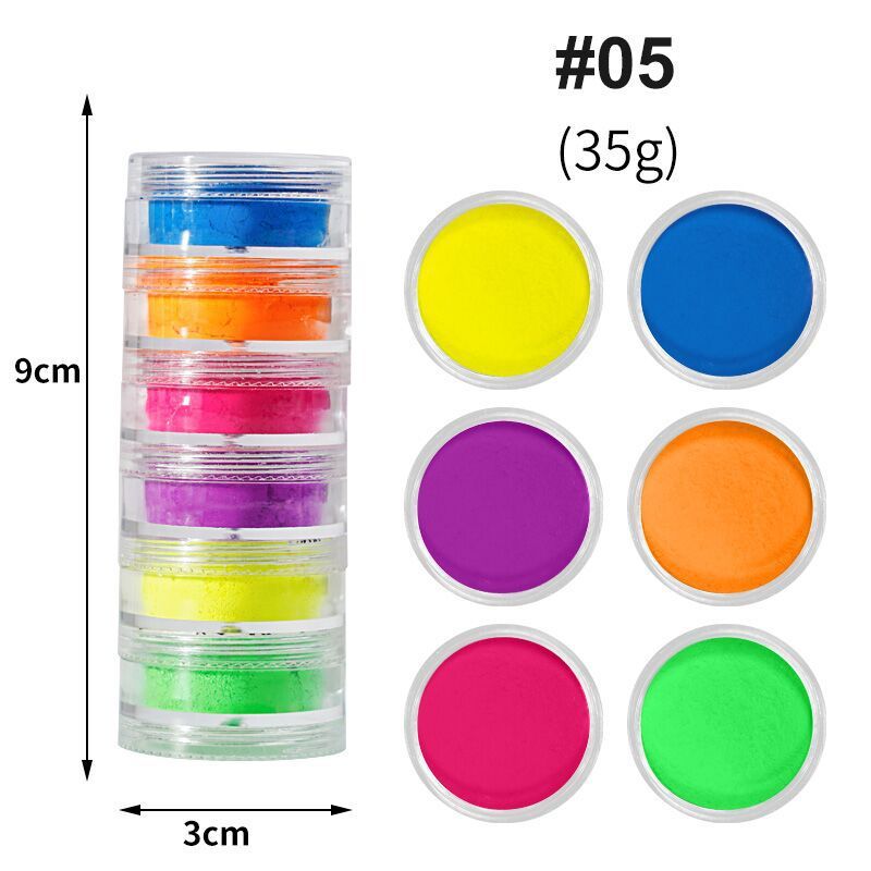 6 Colors Pearl Powder – Shimmer Dyed Pigment for Nails, Crafts & Resin Art