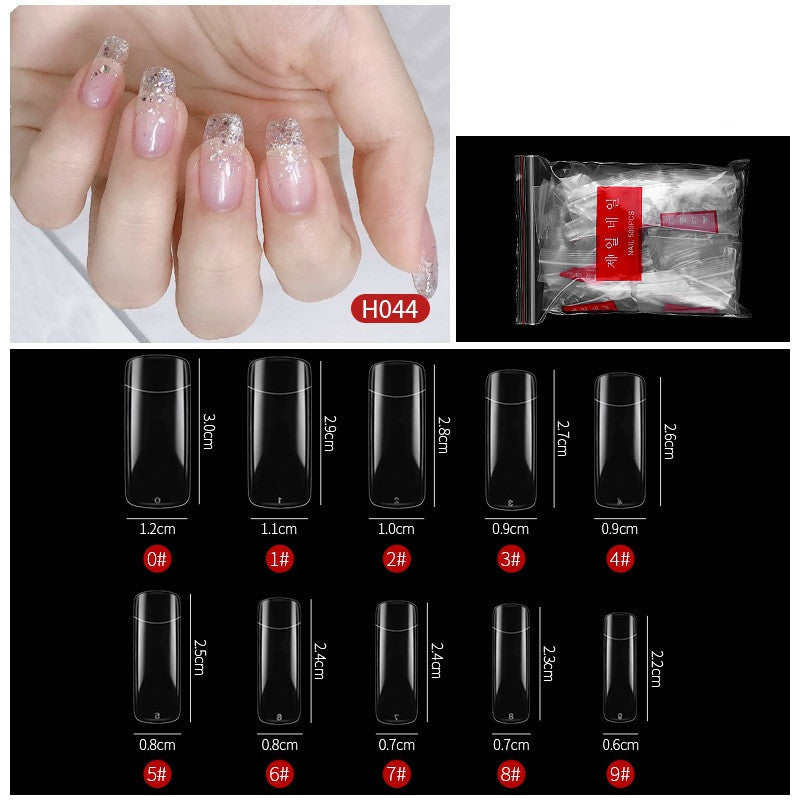 No-Trace Drop False Nails – Seamless Press-On Tips for DIY & Salon Nail Art