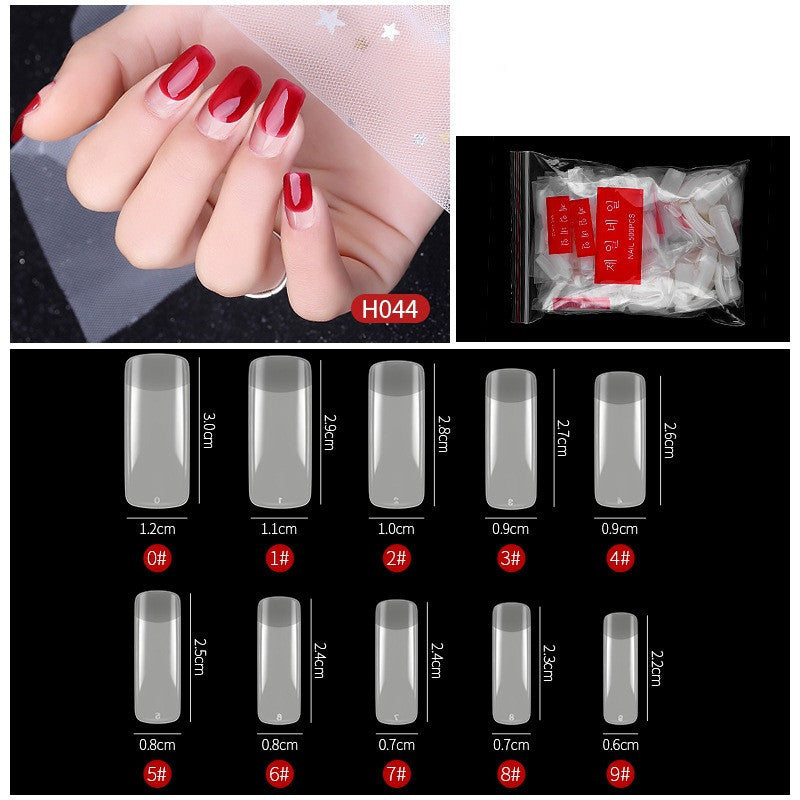 No-Trace Drop False Nails – Seamless Press-On Tips for DIY & Salon Nail Art