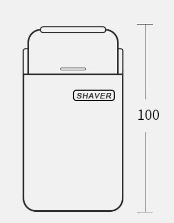 Mini Electric Shaver – Fully Washable, Magnetic Blade, USB Type-C Charging