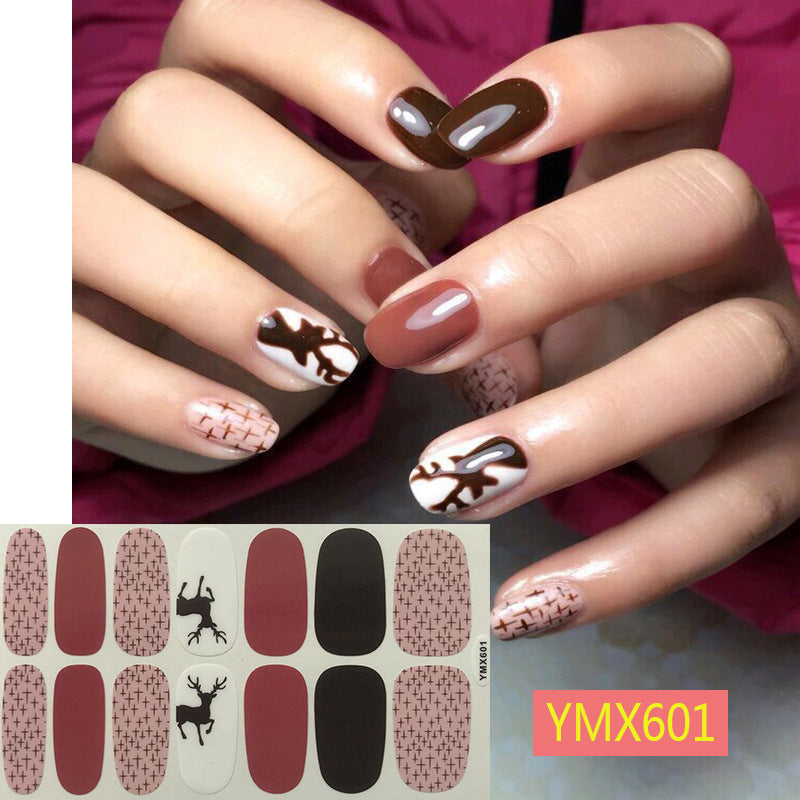 Christmas Nail Stickers – Festive Holiday Nail Art Decals for DIY & Professional Manicure