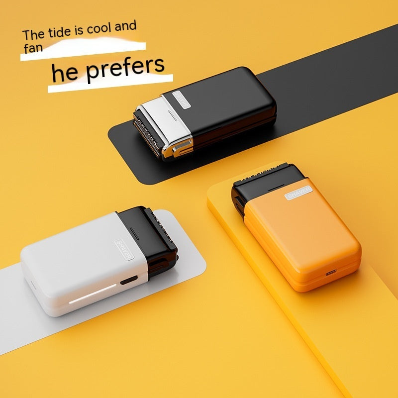 Mini Electric Shaver – Fully Washable, Magnetic Blade, USB Type-C Charging