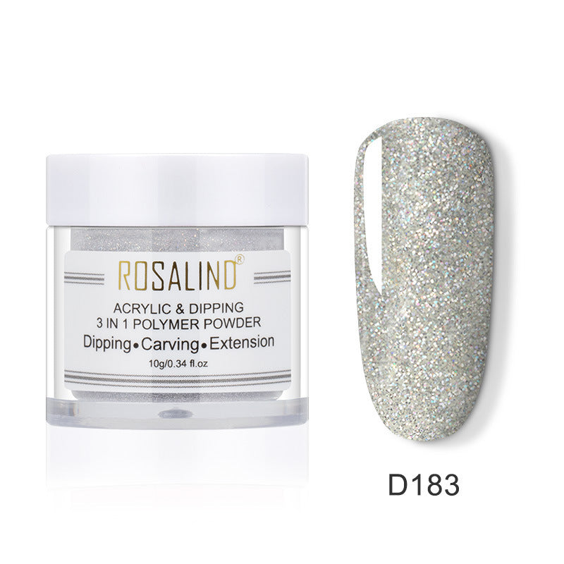 Crystal 3-in-1 Infiltrating Powder – Multi-Use Nail Acrylic, Dipping & Builder Powder