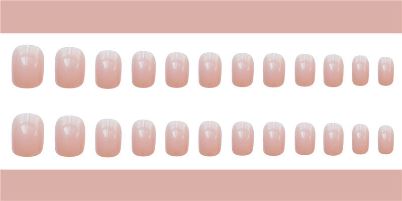 Jelly Powder False Nails – Soft Translucent Press-On Tips for DIY & Salon Manicure