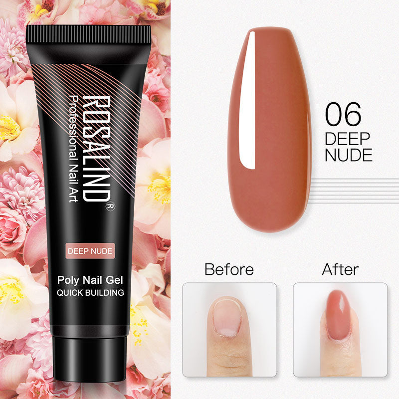 ROSALIND 15ml Crystal UV Nail Extension Gel – Builder Glue for DIY & Professional Manicure