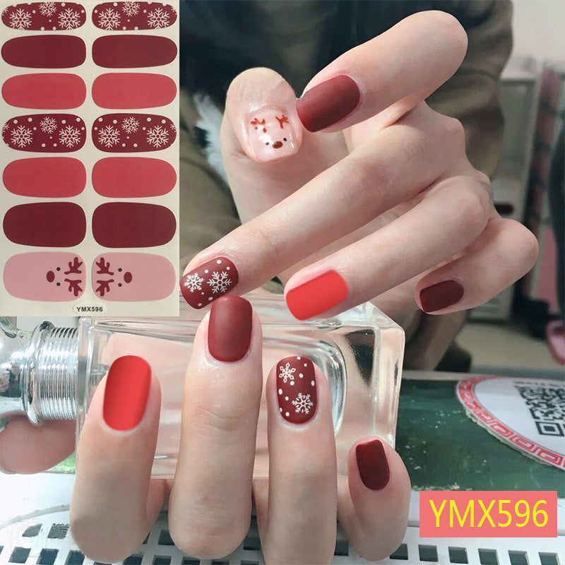 Christmas Nail Stickers – Festive Holiday Nail Art Decals for DIY & Professional Manicure