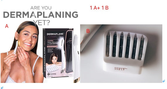 Flawless Dermaplane Glo – Facial Hair Remover & Exfoliating Dermaplaning Tool