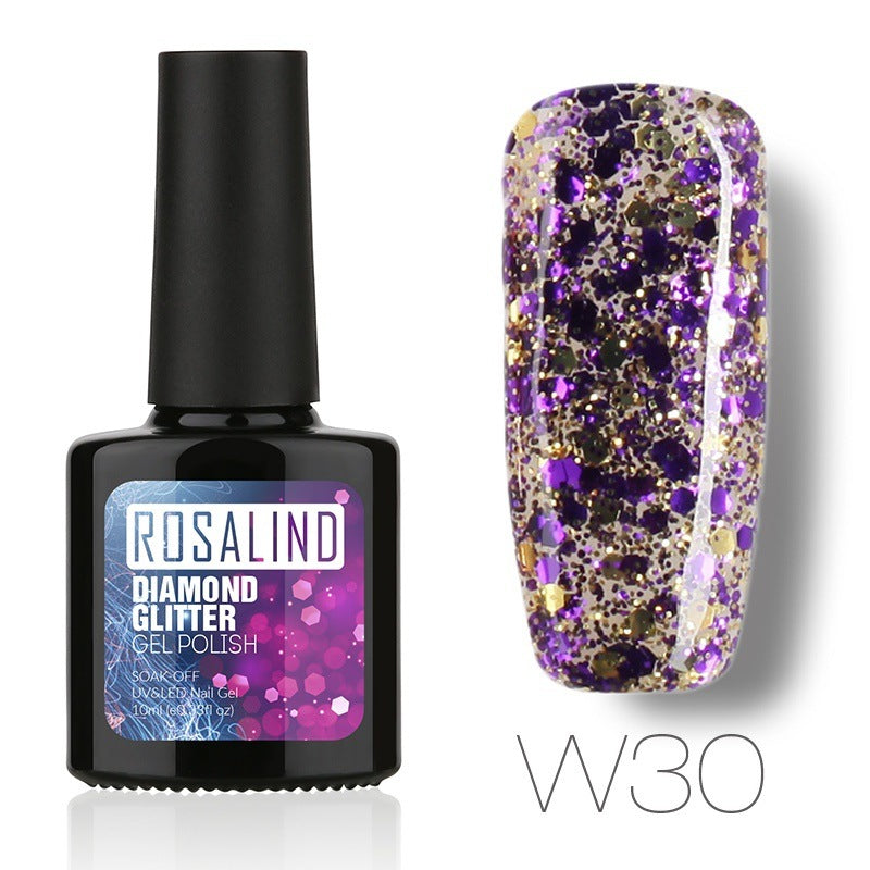 Diamond Nail Gel – Shiny Long-Lasting UV/LED Gel Polish for Sparkling Nail Art