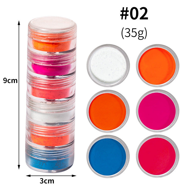 6 Colors Pearl Powder – Shimmer Dyed Pigment for Nails, Crafts & Resin Art