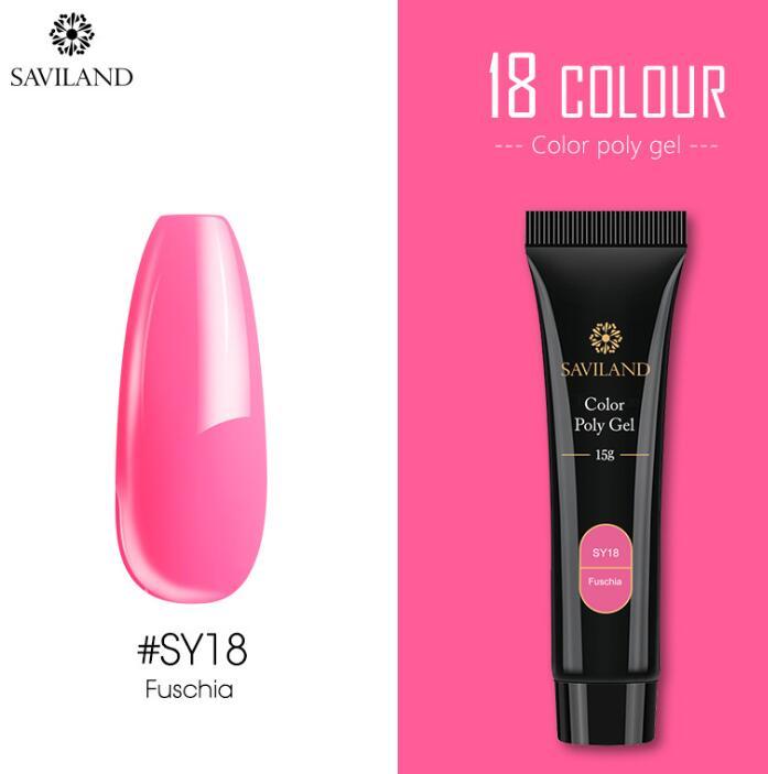 15g Colored Crystal Nail Extension Gel – Builder Glue for DIY & Professional Nail Art