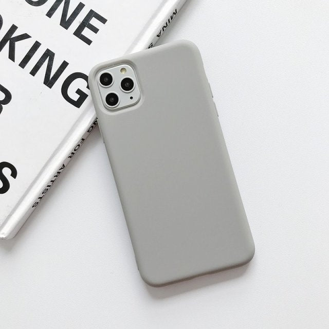 Coque de téléphone portable en silicone colorée pour couple