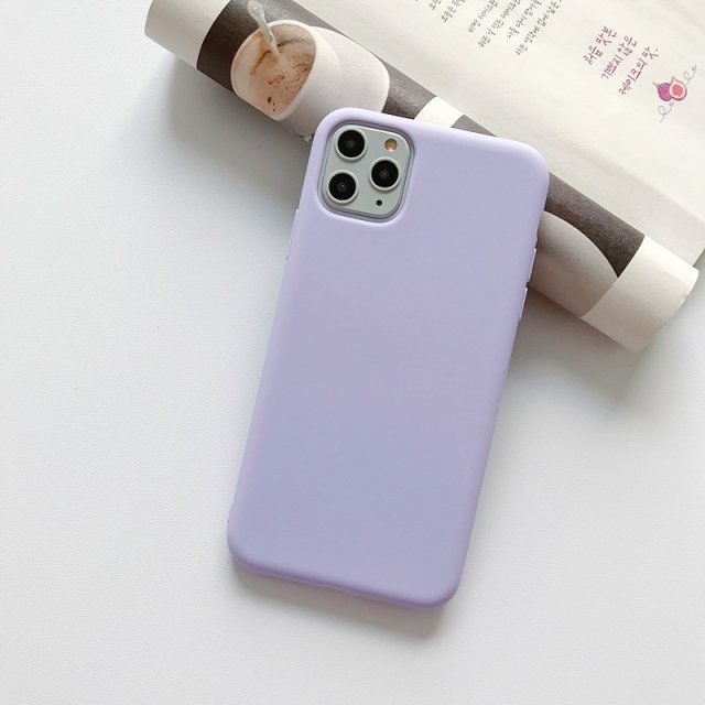 Coque de téléphone portable en silicone colorée pour couple