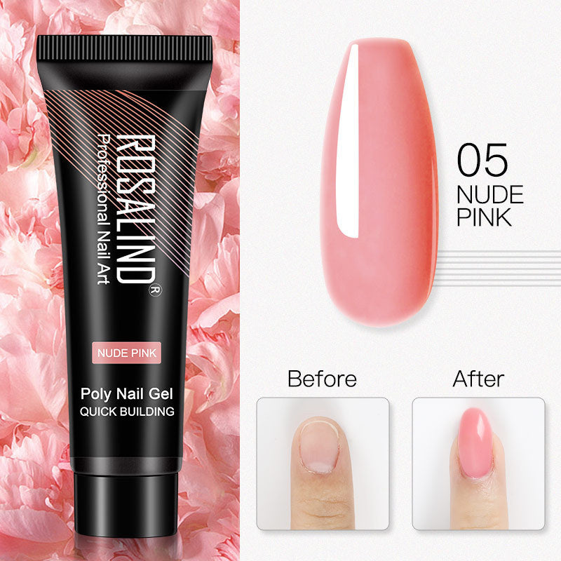 ROSALIND 15ml Crystal UV Nail Extension Gel – Builder Glue for DIY & Professional Manicure