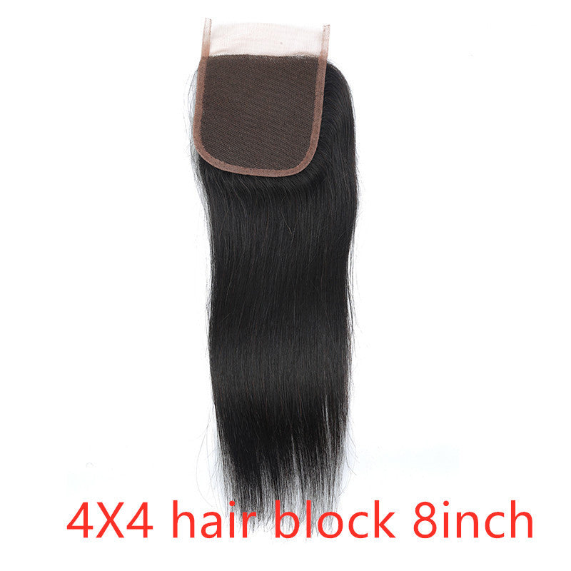 Real Human Hair Straight Wave Extensions – Natural Color Weave Bundles & Wig Hair Curtain