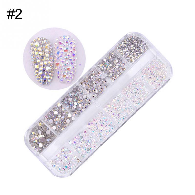 Symphony AB Rhinestones for Nail Art – Sparkling Crystal Decorations for DIY & Salon Manicure
