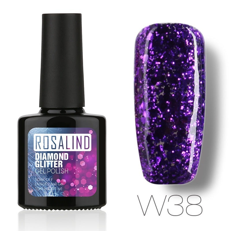 Diamond Nail Gel – Shiny Long-Lasting UV/LED Gel Polish for Sparkling Nail Art