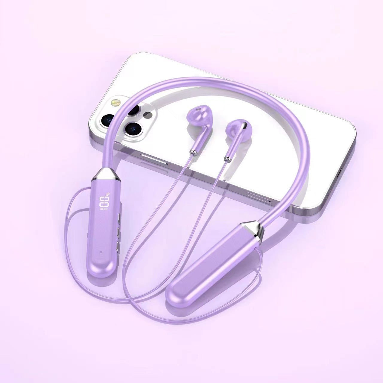 Écouteurs intra-auriculaires Bluetooth à suspendre au cou pour le sport