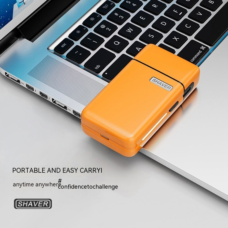 Mini Electric Shaver – Fully Washable, Magnetic Blade, USB Type-C Charging