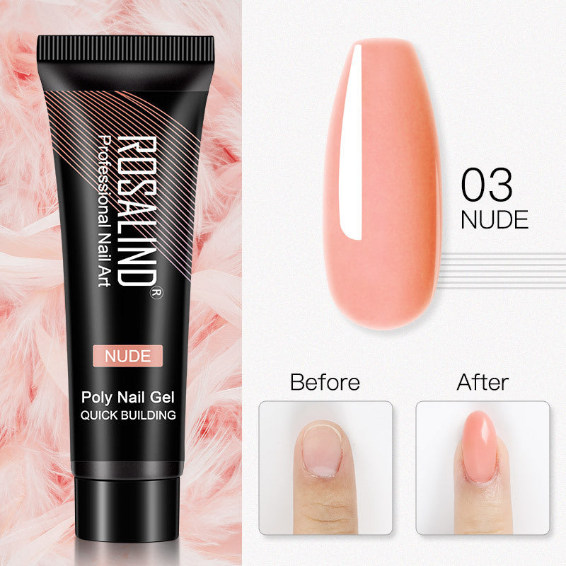 ROSALIND 15ml Crystal UV Nail Extension Gel – Builder Glue for DIY & Professional Manicure