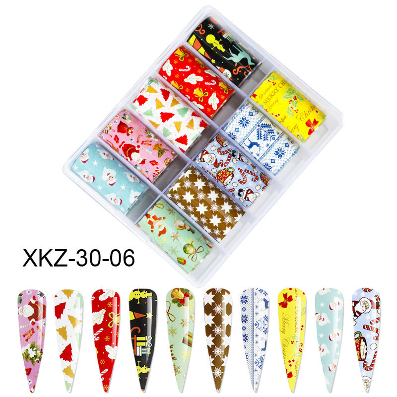 Butterfly & Star Nail Transfer Paper – Laser Foil Stickers for DIY European & American Nail Art