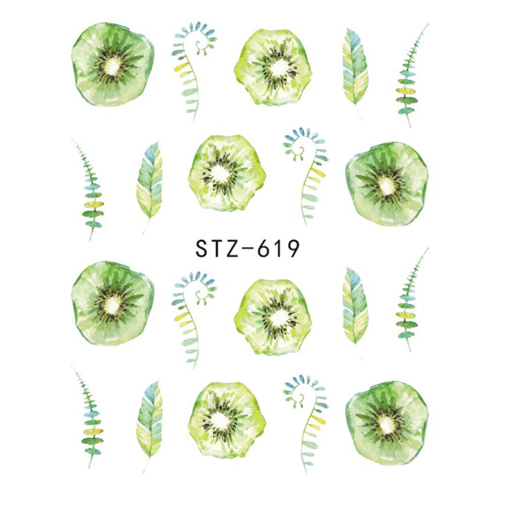 Butterfly & Flower Nail Sticker – 1pc Water Transfer Decal Slider for Nail Art & Manicure Wraps (JISTZ508)