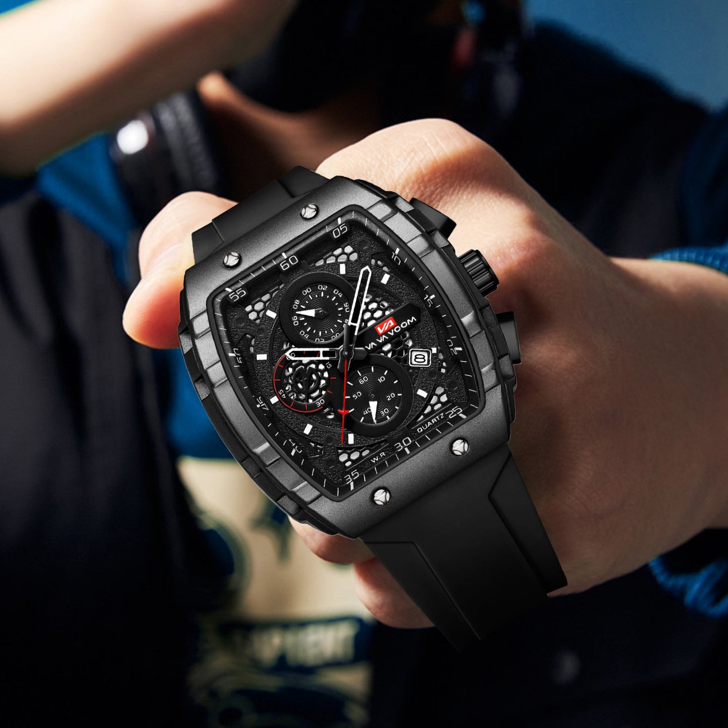 Multifunction Business Waterproof Calendar Wine Barrel Mechanical Watch – HZ Mobile