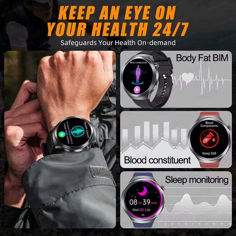 2025 Xiaomi Health Tracker Smartwatch — ECG + PPG, Uric Acid & Blood Lipids Monitoring, Body Analysis & Blood Pressure