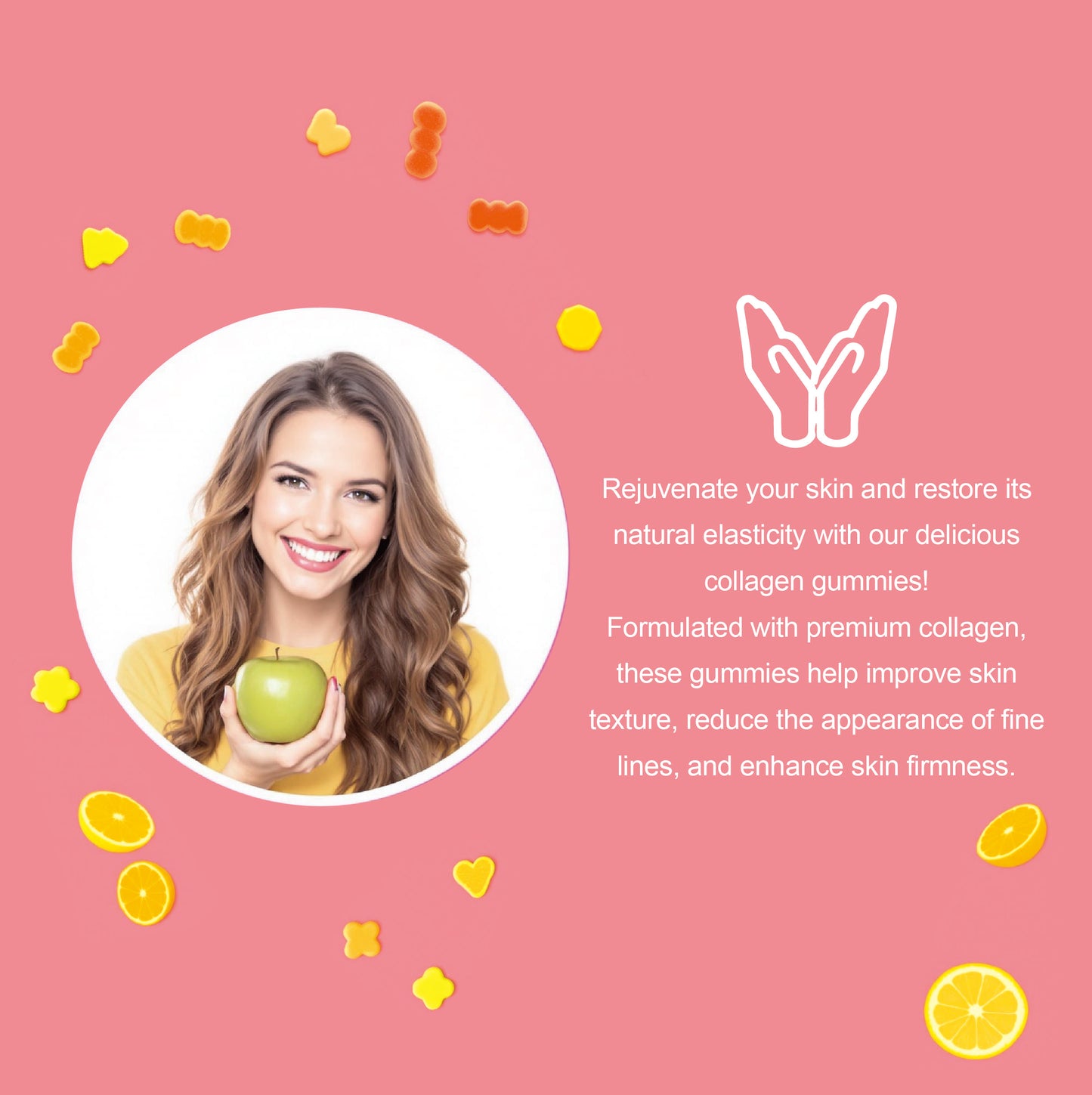 Collagen Peptide Gummies – Skin, Hair & Joint Support Beauty Supplement