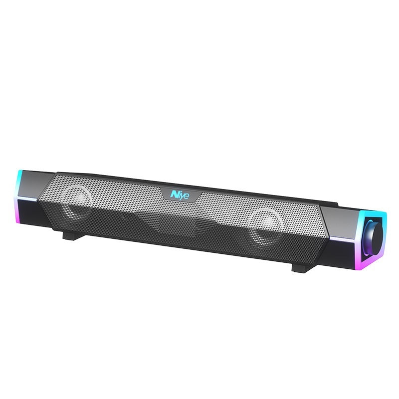 Enceinte Bluetooth Double haut-parleur Subwoofer Niveau cinéma Surround Haut-parleur d'ordinateur