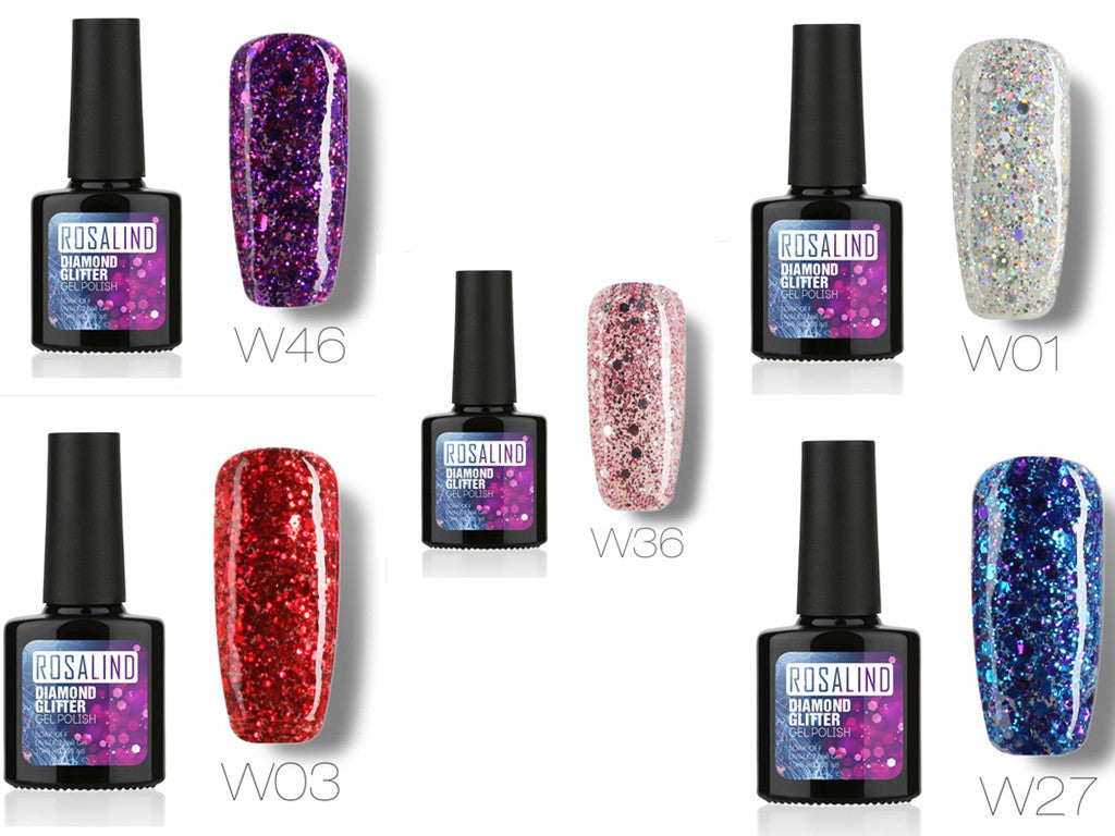 Diamond Nail Gel – Shiny Long-Lasting UV/LED Gel Polish for Sparkling Nail Art