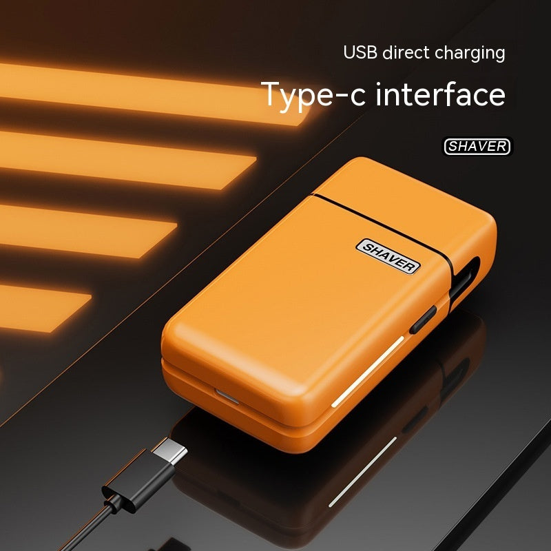 Mini Electric Shaver – Fully Washable, Magnetic Blade, USB Type-C Charging