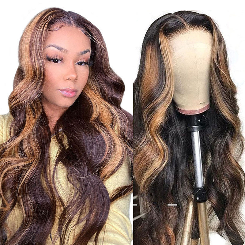 Women’s Fashion Long Curly Wig – Foreign Trade Synthetic Fiber Wigs with Rose Net Cap