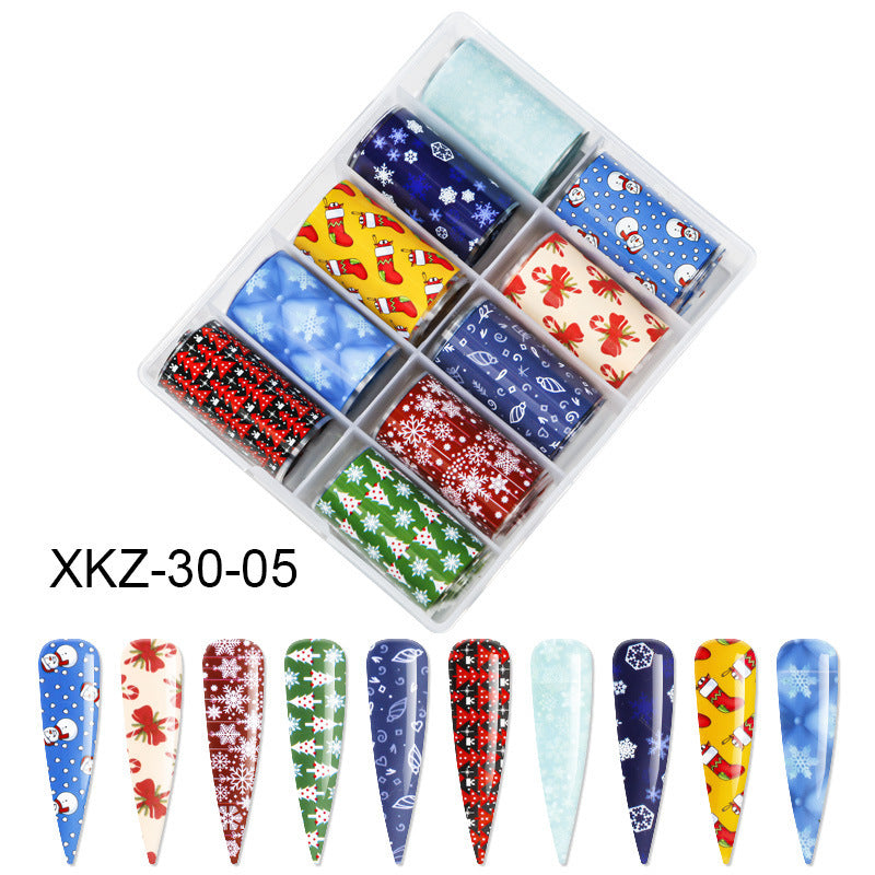 Butterfly & Star Nail Transfer Paper – Laser Foil Stickers for DIY European & American Nail Art