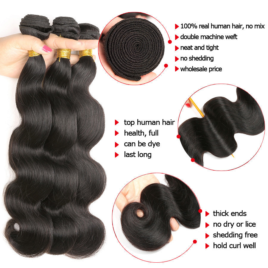 Body Wave Human Hair Bundles – 100% Real Human Hair Weave Extensions