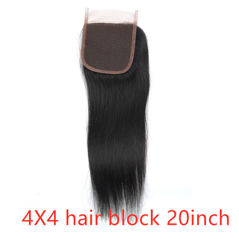 Real Human Hair Straight Wave Extensions – Natural Color Weave Bundles & Wig Hair Curtain
