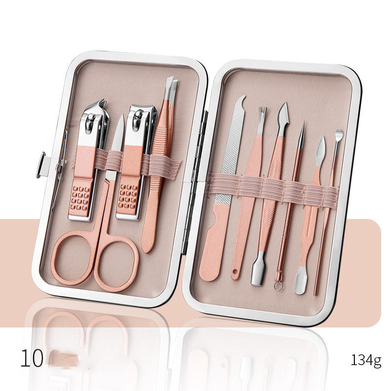 Professional Nail Clippers & Pedicure Set – Scissors, Dead Skin Pliers, Ear Spoon & Nail Groove Trimmers