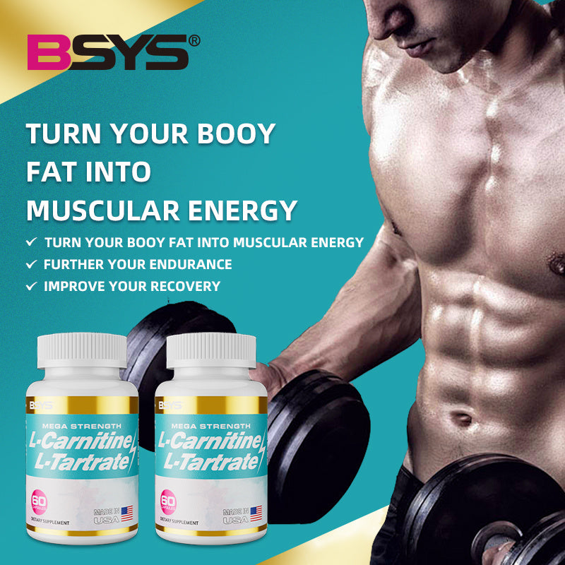 L-Carnitine L-Tartrate Capsules – Energy, Metabolism & Workout Recovery Support