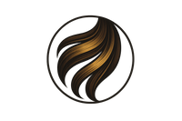 Synthetic Hair logo symbol no text on symbol