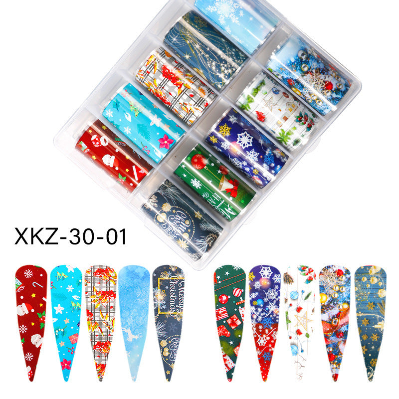 Butterfly & Star Nail Transfer Paper – Laser Foil Stickers for DIY European & American Nail Art