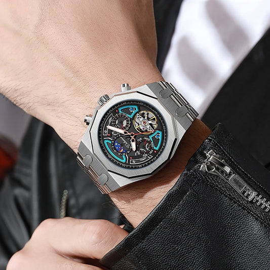 Fully Automatic Men’s Mechanical Royal Oak Sports Waterproof Watch – HZ Mobile
